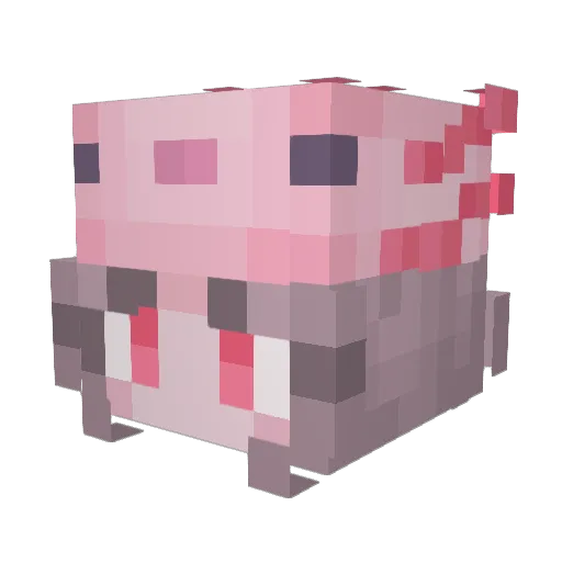 Mel4y Minecraft avatar head, 3D render
