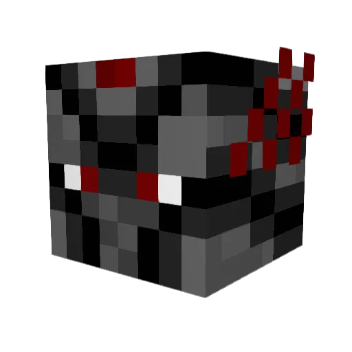 MelB002 Minecraft avatar head, 3D render