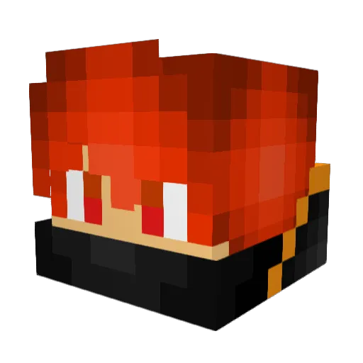 MelDaFunky Minecraft avatar head, 3D render