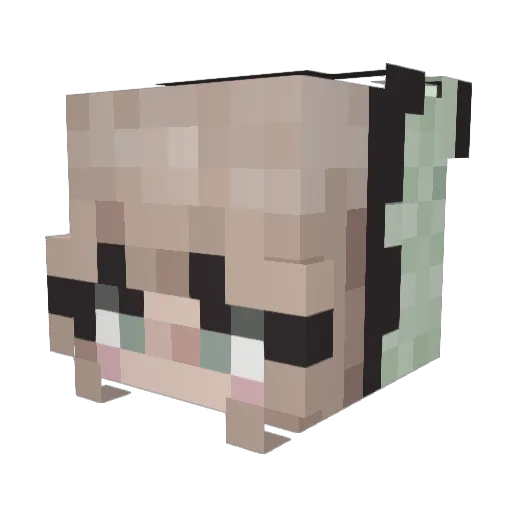 Minecraft-Avatar von MelMochi1: Kopf als 3D-Render