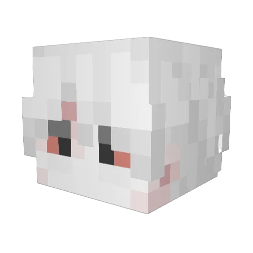 MelThais2 Minecraft avatar head, 3D render