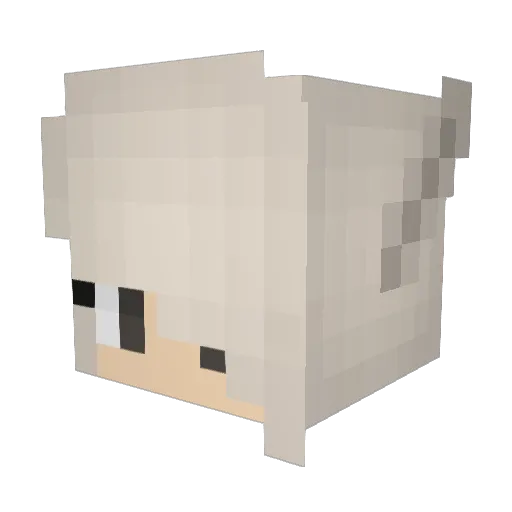 MelTheDevil1987 Minecraft avatar head, 3D render