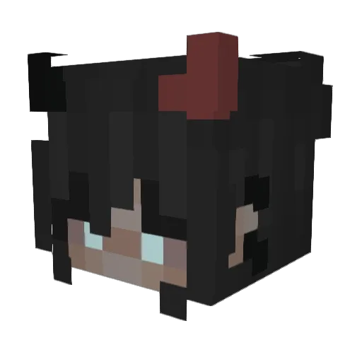 MelTheWatermelon Minecraft avatar head, 3D render
