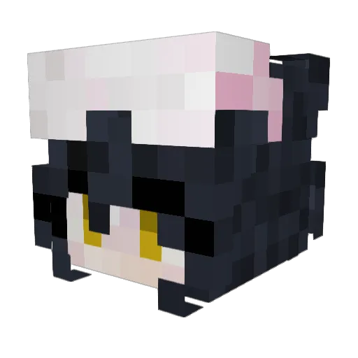 MelTheyThem Minecraft avatar head, 3D render