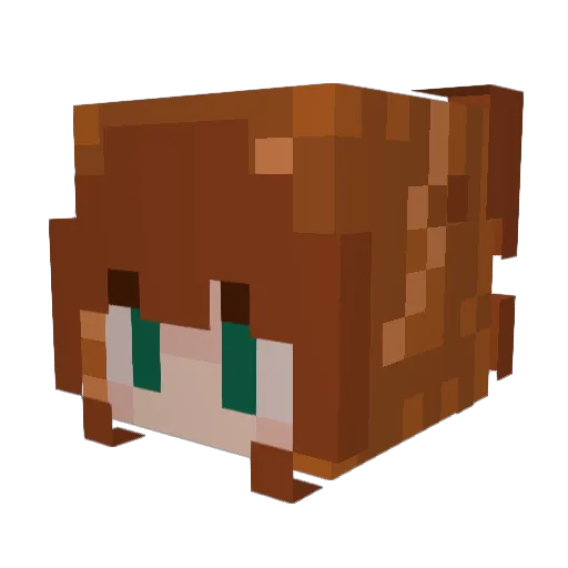 Mel_Tyler Minecraft avatar head, 3D render