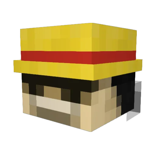 Melamarmol55 Minecraft avatar head, 3D render