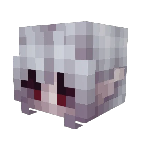 MelancholyRain Minecraft avatar head, 3D render