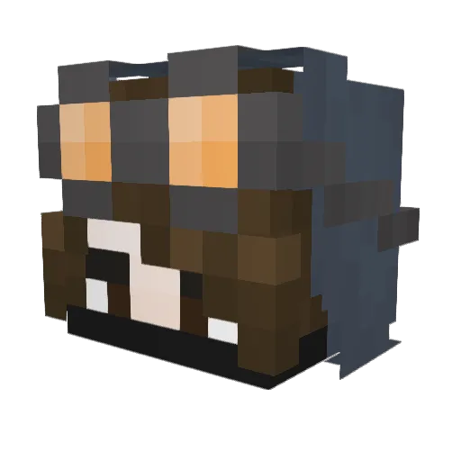 Melancholy_Sora Minecraft avatar head, 3D render