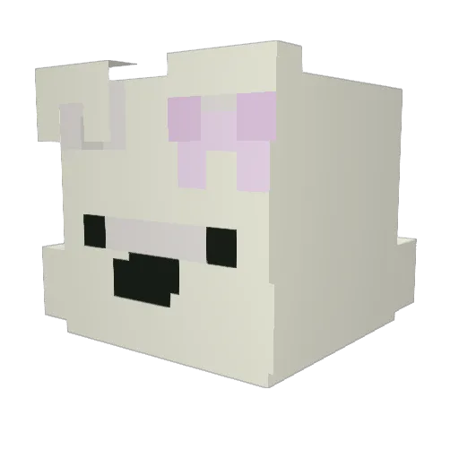 Melankee Minecraft avatar head, 3D render