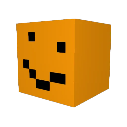 Melanoxds Minecraft avatar head, 3D render