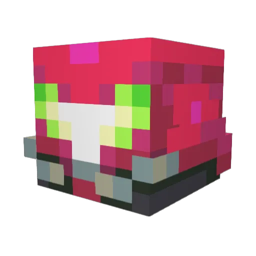 Melari Minecraft avatar head, 3D render