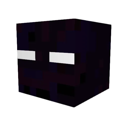 Melascot Minecraft avatar head, 3D render