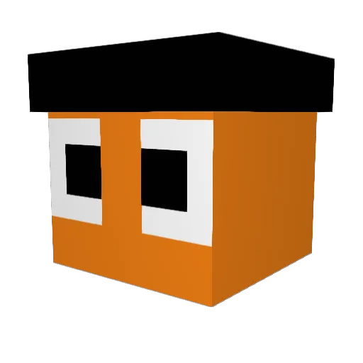 Melatho Minecraft avatar head, 3D render