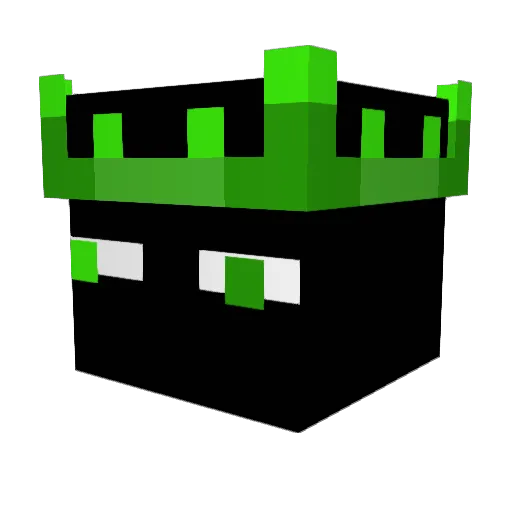 Melatrix Minecraft avatar head, 3D render