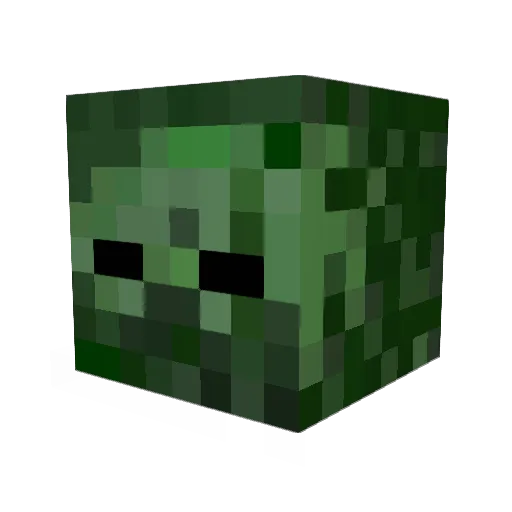Melchior62 Minecraft avatar head, 3D render
