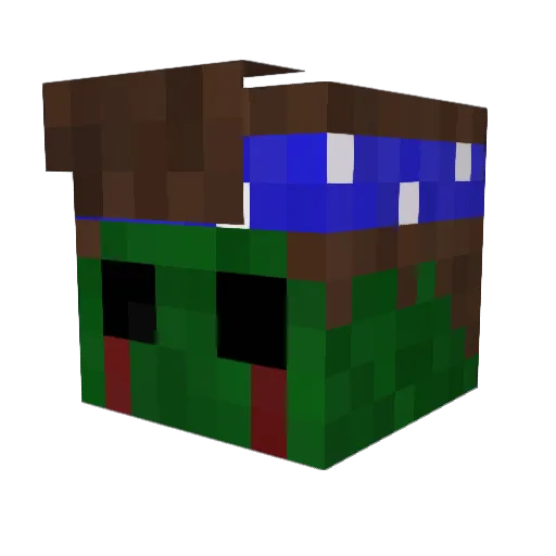 Melder Minecraft avatar head, 3D render