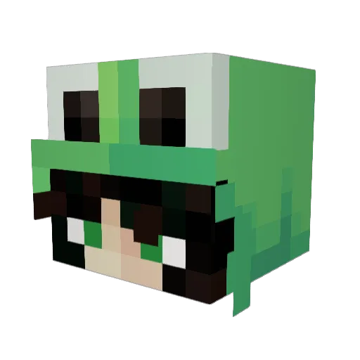 MelenaGym Minecraft avatar head, 3D render
