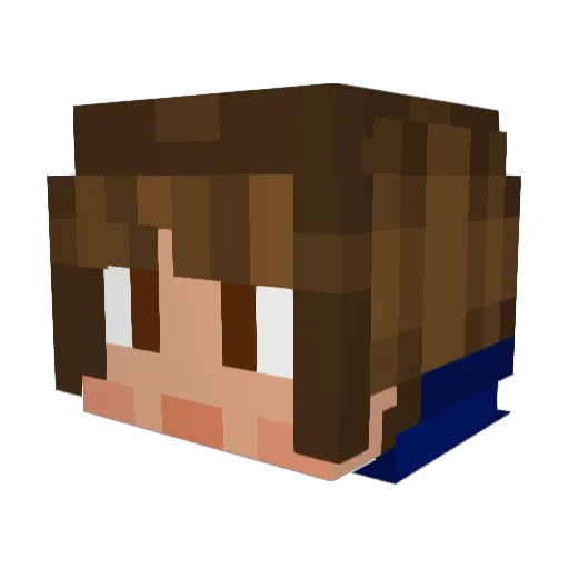 Melendezz_jr Minecraft avatar head, 3D render