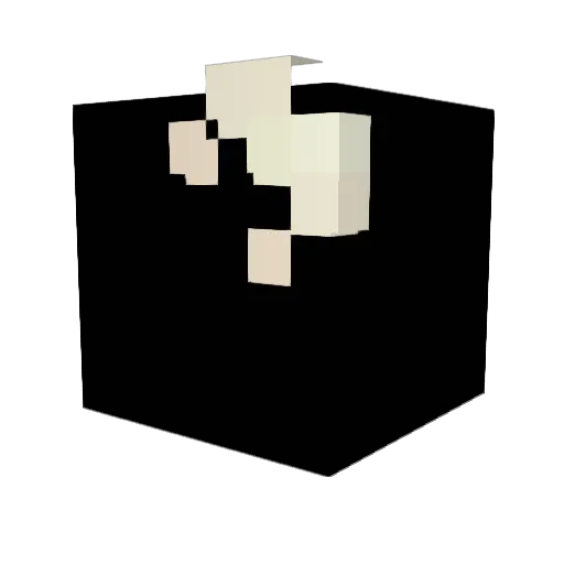 Melenore Minecraft avatar head, 3D render