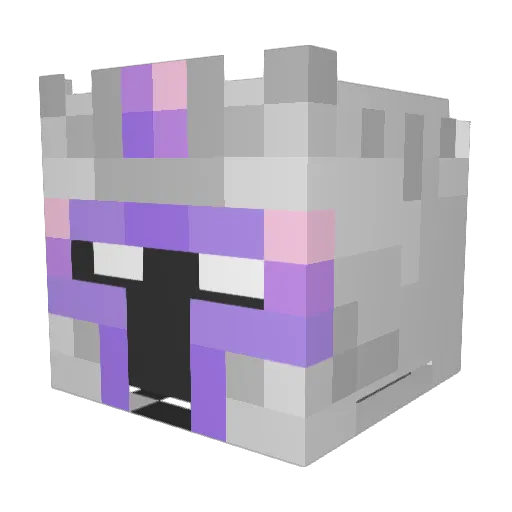 Melglum Minecraft avatar head, 3D render