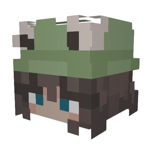MeliMelo83 Minecraft avatar head, 3D render