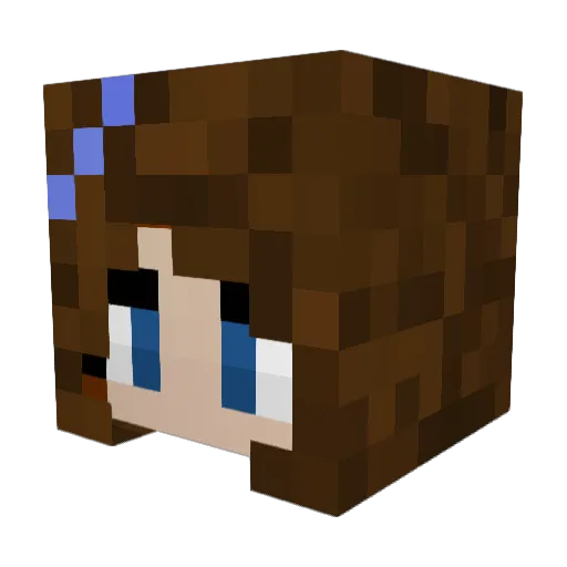Melianthinara Minecraft avatar head, 3D render