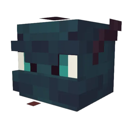 Melichar Minecraft avatar head, 3D render