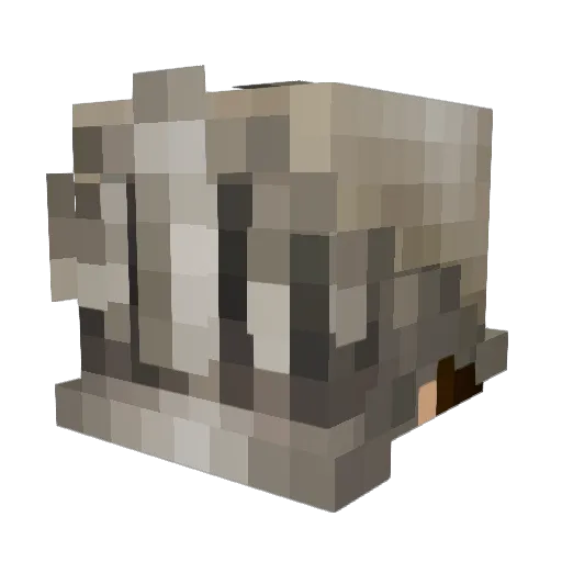 Meliden Minecraft avatar head, 3D render