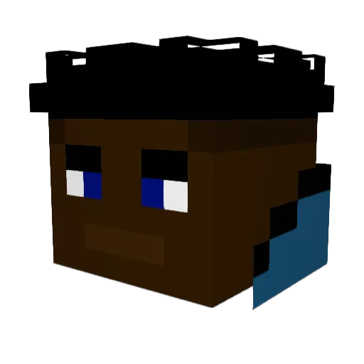 MelihDerEsel Minecraft avatar head, 3D render