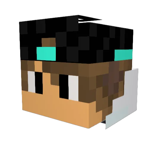 MelihPro31 Minecraft avatar head, 3D render