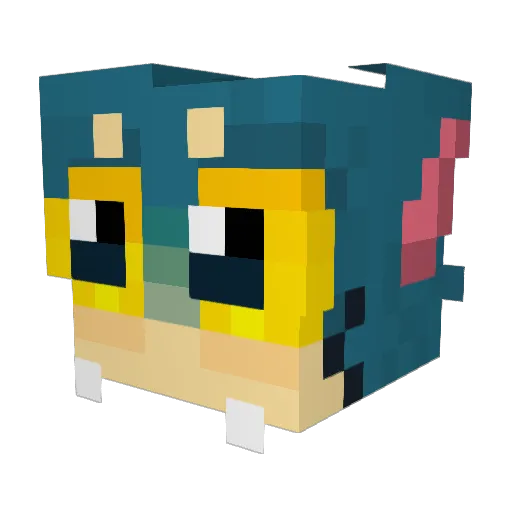 Melihov Minecraft avatar head, 3D render