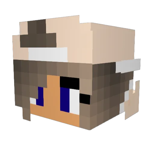 Melii2709 Minecraft avatar head, 3D render