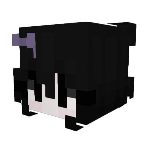 Melinah_ Minecraft avatar head, 3D render