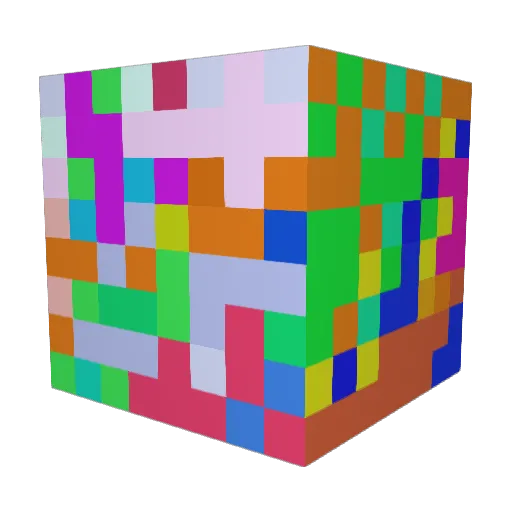 Melincon Minecraft avatar head, 3D render