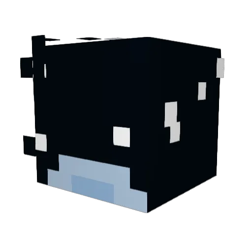 MelioGros Minecraft avatar head, 3D render