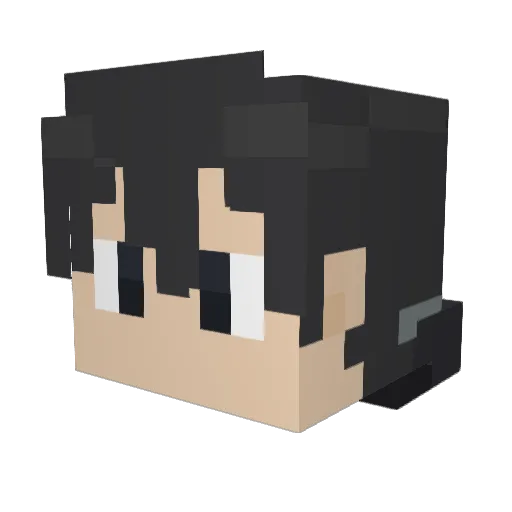 Meliodas4342 Minecraft avatar head, 3D render