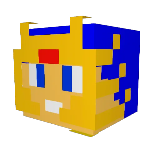 Meliodas5793 Minecraft avatar head, 3D render