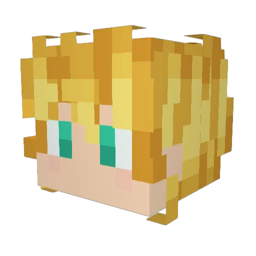 Meliodas_xvx Minecraft avatar head, 3D render