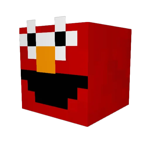 Meliryen Minecraft avatar head, 3D render