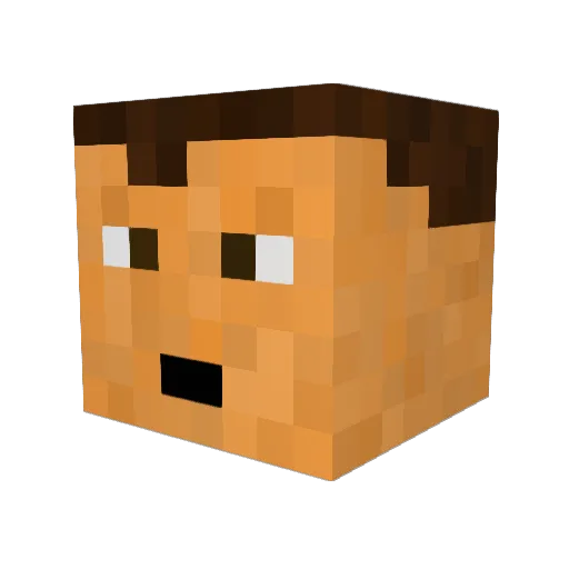 MelisInDaHood Minecraft avatar head, 3D render