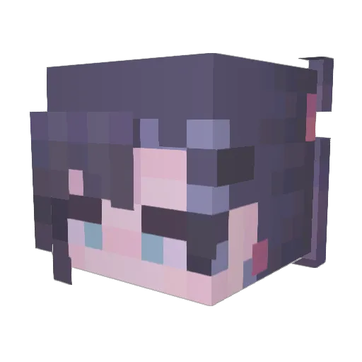 Melissa3305 Minecraft avatar head, 3D render