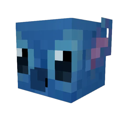 MelissadeW Minecraft avatar head, 3D render