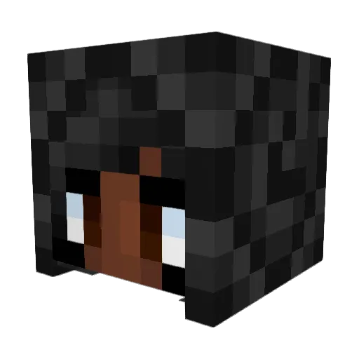 Melissakg Minecraft avatar head, 3D render