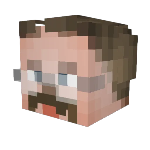 Melius_The_One Minecraft avatar head, 3D render