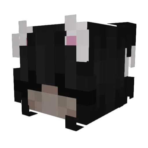 Melixmari Minecraft avatar head, 3D render