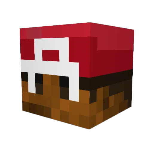 Meljay02 Minecraft avatar head, 3D render