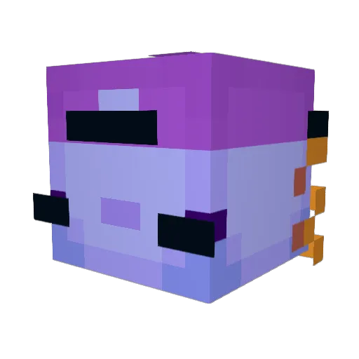 Meljon Minecraft avatar head, 3D render