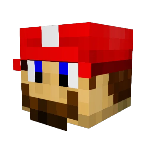Melker030929 Minecraft avatar head, 3D render