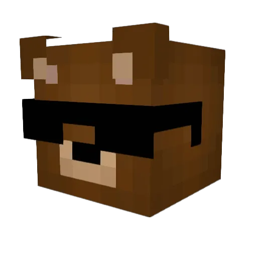 Melker1 Minecraft avatar head, 3D render