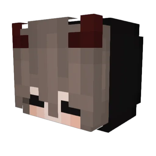 Mell4nni Minecraft avatar head, 3D render